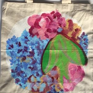 Hand painted tote bag